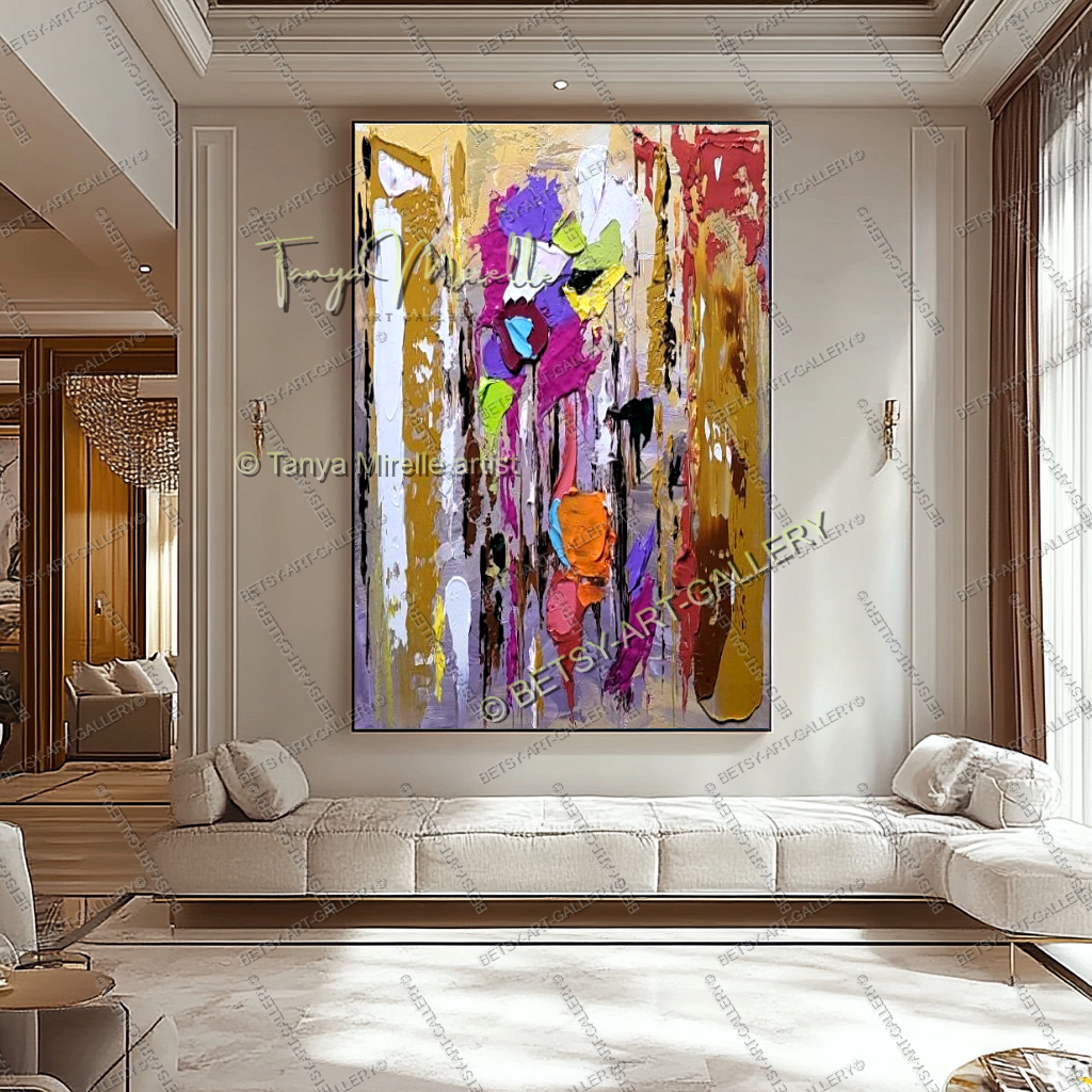 {{ product.title }} canvas artwork by Tanya Mirelle – modern wall decor – original artwork for home, living room, office