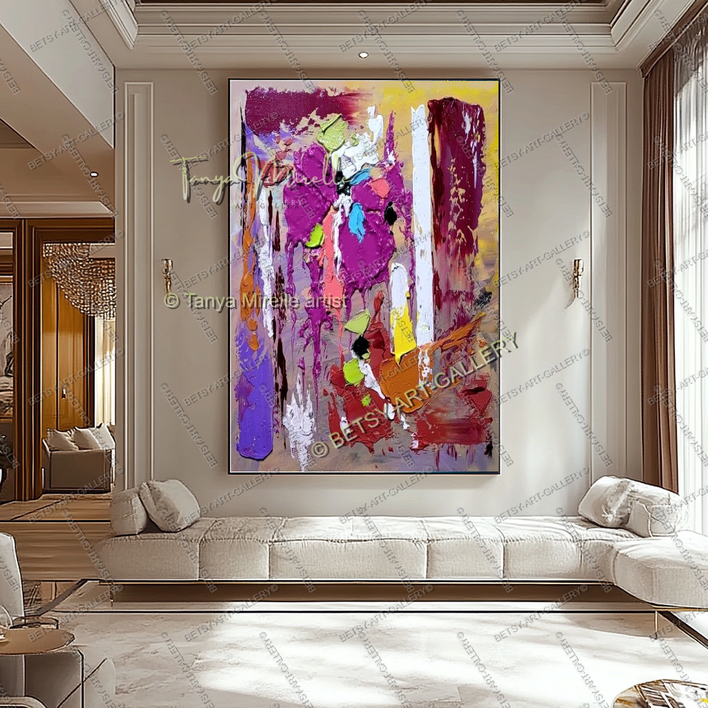 {{ product.title }} canvas artwork by Tanya Mirelle – modern wall decor – original artwork for home, living room, office