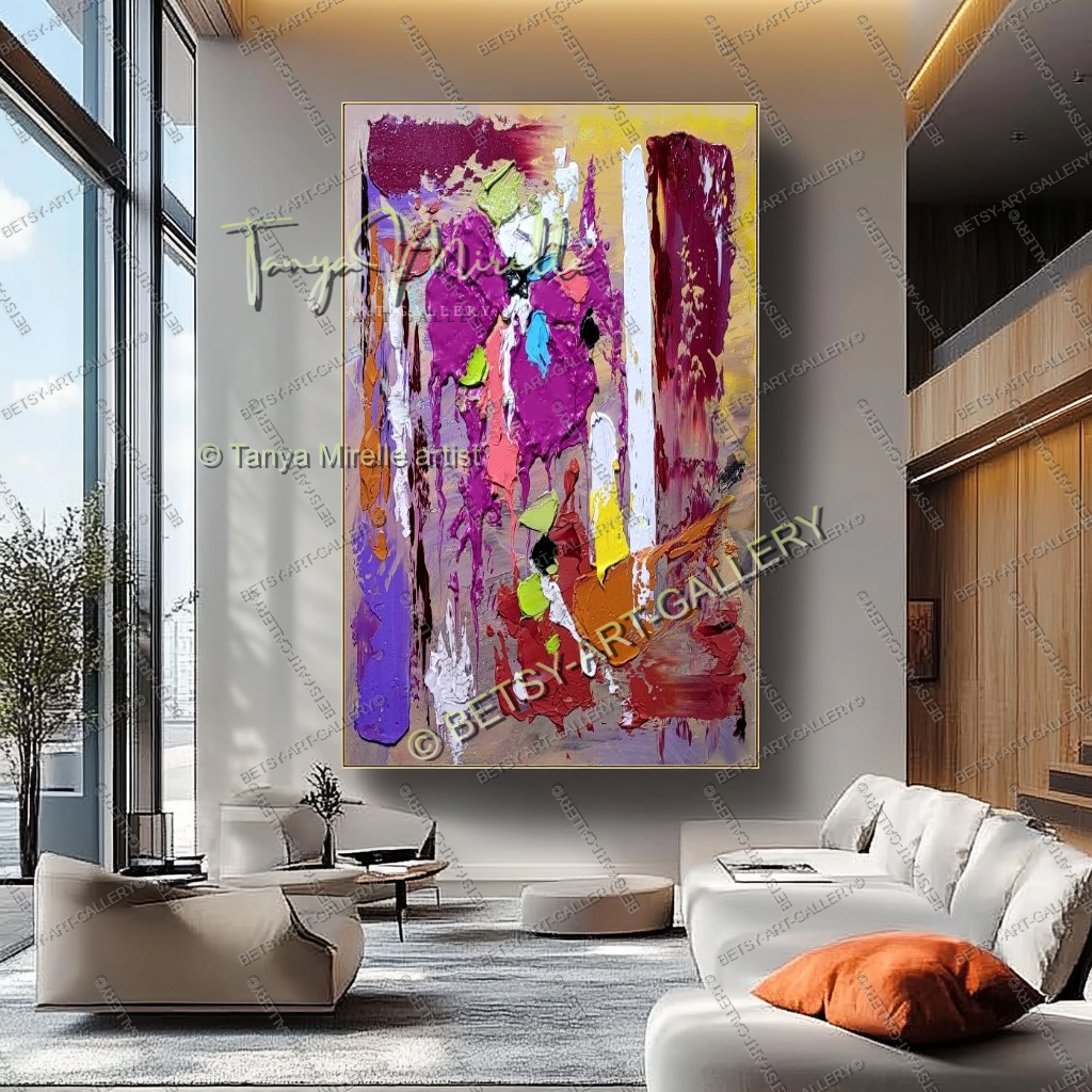 {{ product.title }} canvas artwork by Tanya Mirelle – modern wall decor – original artwork for home, living room, office