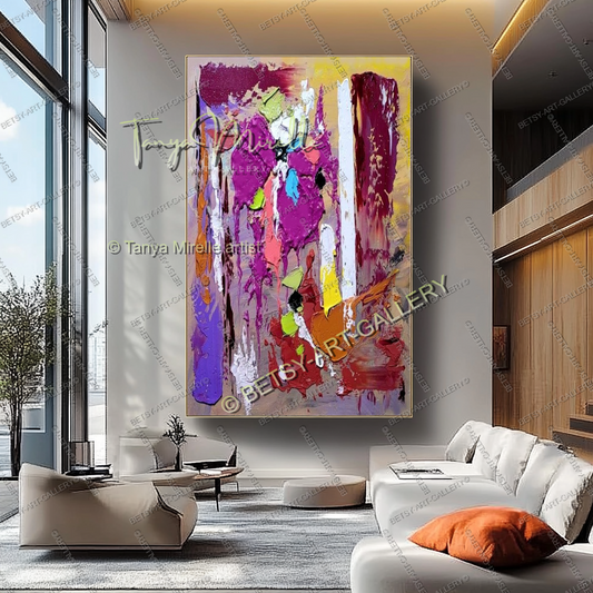 {{ product.title }} canvas artwork by Tanya Mirelle – modern wall decor – original artwork for home, living room, office