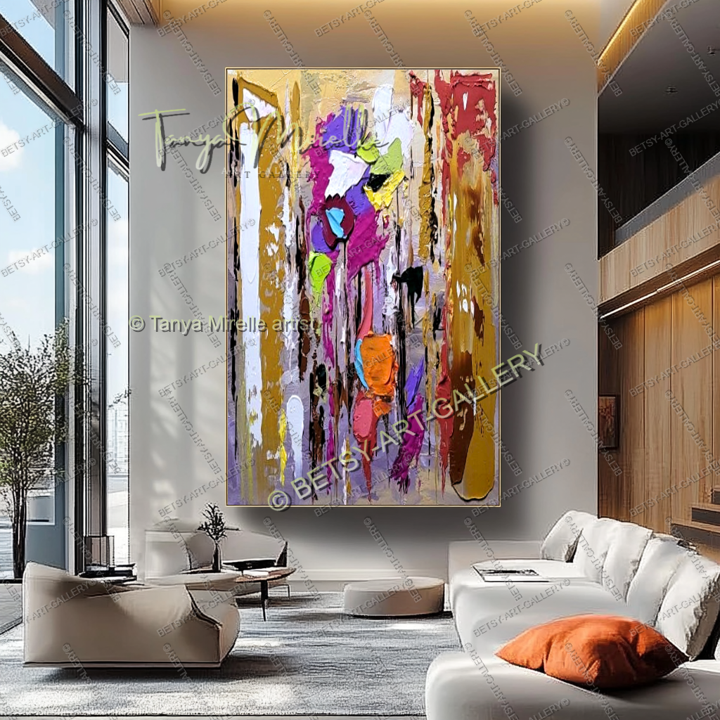 {{ product.title }} canvas artwork by Tanya Mirelle – modern wall decor – original artwork for home, living room, office