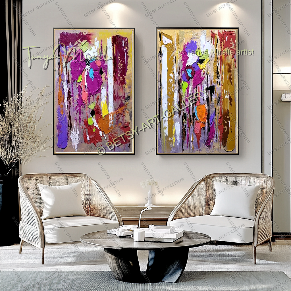 {{ product.title }} canvas artwork by Tanya Mirelle – modern wall decor – original artwork for home, living room, office