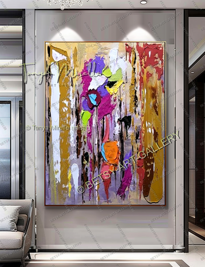 {{ product.title }} canvas artwork by Tanya Mirelle – modern wall decor – original artwork for home, living room, office