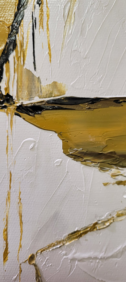 Minimalist Landscape Artwork – Impasto Abstract Painting