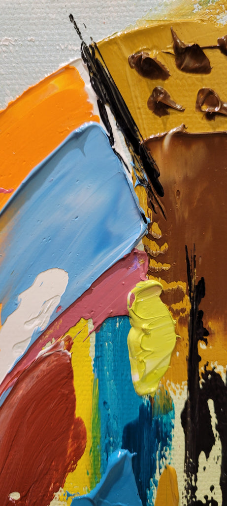 Colorful Modern Abstract Wall Art for Living room, Impasto Oil Painting on Canvas – Large – Oil on Canvas – {{ product.title }} canvas artwork by Tanya Mirelle – modern wall decor – original artwork for home, living room, office, or gallery – original artwork by BETSY-ART GALLERY