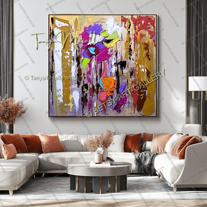 {{ product.title }} canvas artwork by Tanya Mirelle – modern wall decor – original artwork for home, living room, office