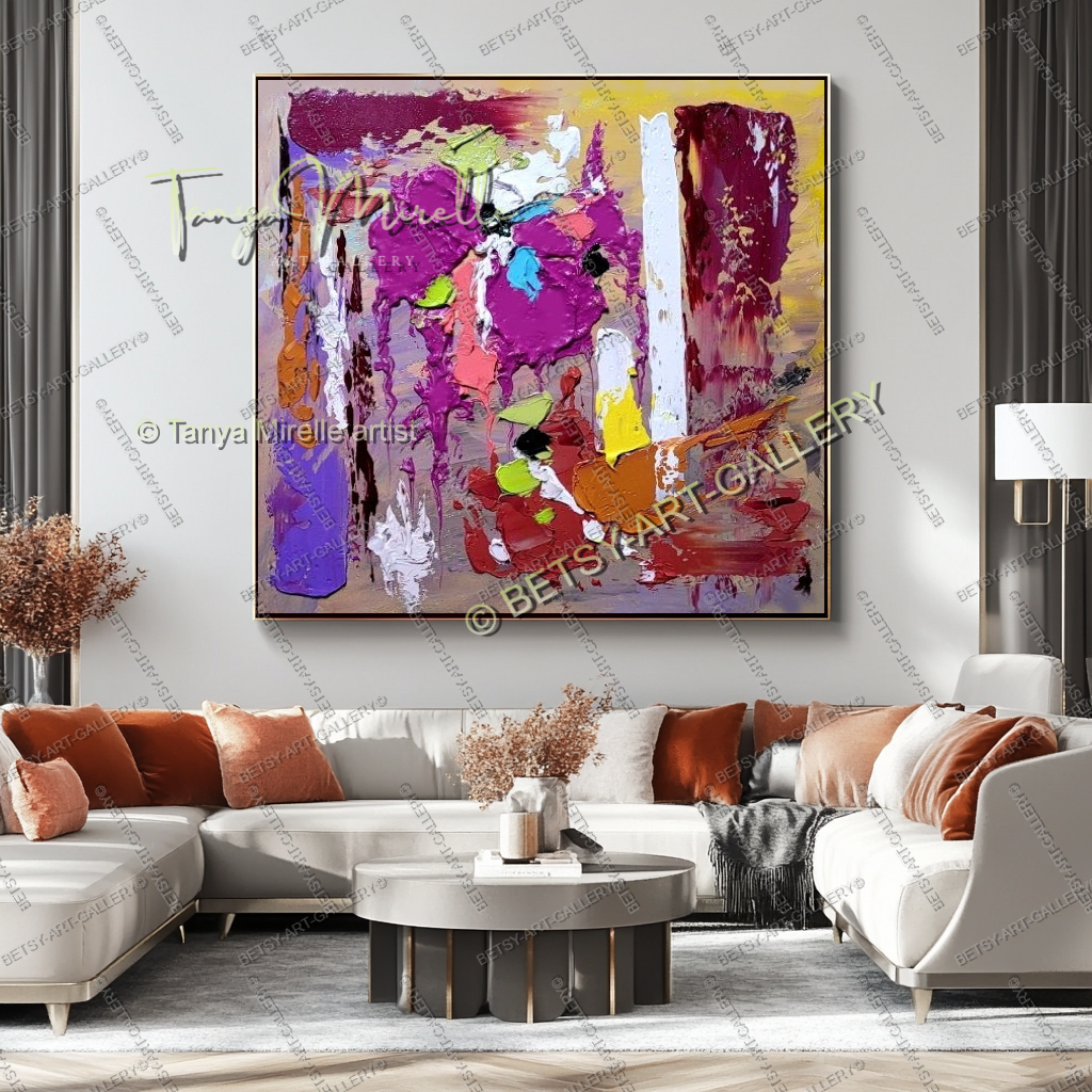 {{ product.title }} canvas artwork by Tanya Mirelle – modern wall decor – original artwork for home, living room, office