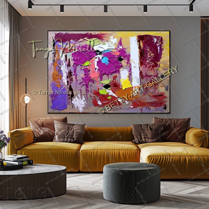 {{ product.title }} canvas artwork by Tanya Mirelle – modern wall decor – original artwork for home, living room, office