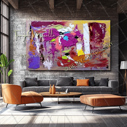 {{ product.title }} canvas artwork by Tanya Mirelle – modern wall decor – original artwork for home, living room, office