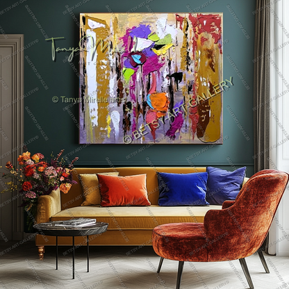 {{ product.title }} canvas artwork by Tanya Mirelle – modern wall decor – original artwork for home, living room, office