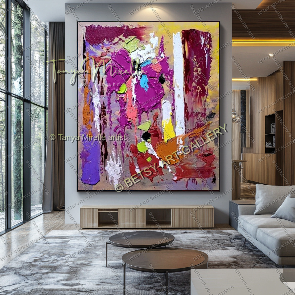 {{ product.title }} canvas artwork by Tanya Mirelle – modern wall decor – original artwork for home, living room, office