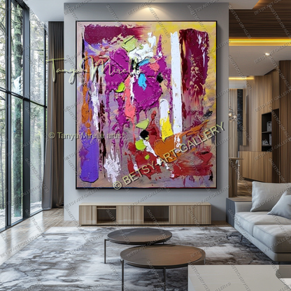 {{ product.title }} canvas artwork by Tanya Mirelle – modern wall decor – original artwork for home, living room, office
