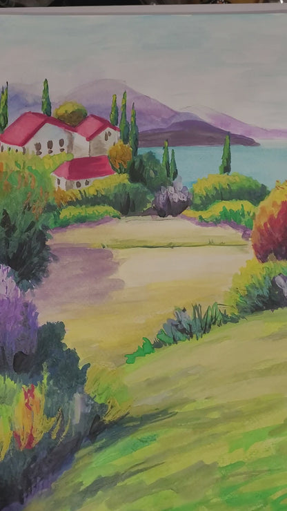 EXTRA LARGE Peinture à l’huile d’empâtement sur toile / Pas de cadre