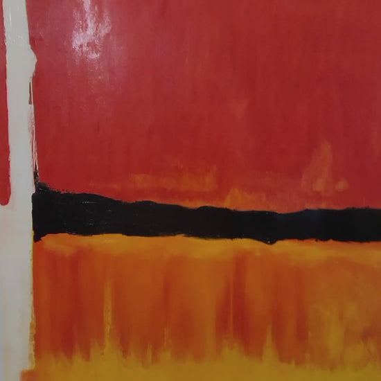 Oil painting Mark Rothko inspired Color field painting Modern art Contemporary decor Canvas art Bold colors Living room decor Office art Original artwork Handmade art Wall art Statement piece Art collector Fine art Emotional art Minimalist decor Red and orange painting Large canvas art