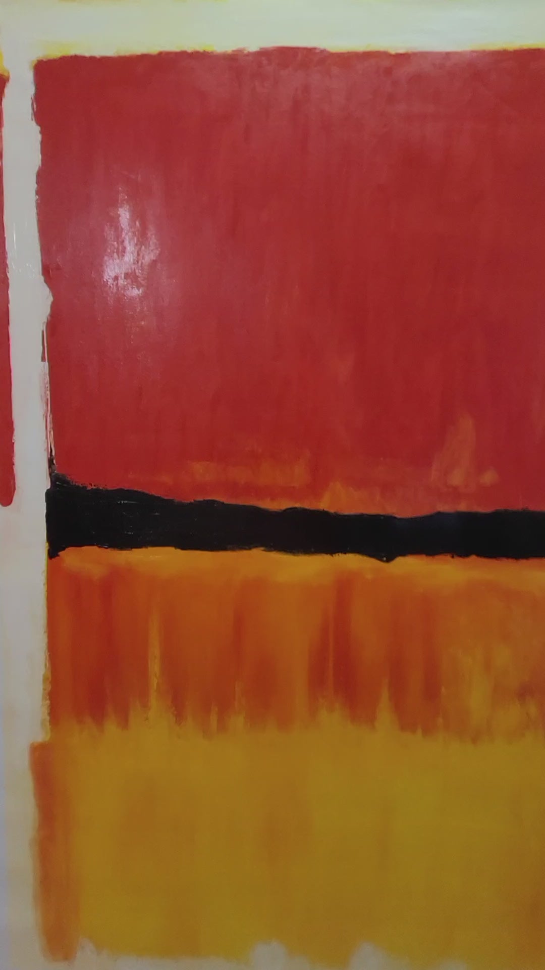 Oil painting Mark Rothko inspired Color field painting Modern art Contemporary decor Canvas art Bold colors Living room decor Office art Original artwork Handmade art Wall art Statement piece Art collector Fine art Emotional art Minimalist decor Red and orange painting Large canvas art