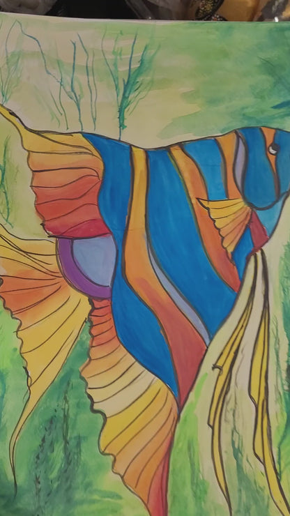 EXTRA LARGE Peinture à l’huile d’empâtement sur toile / Pas de cadre