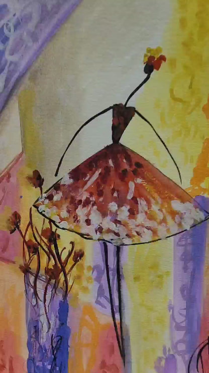 EXTRA LARGE Peinture à l’huile d’empâtement sur toile / Pas de cadre