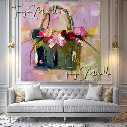 Large Impasto Oil Painting, Bold Abstract Canvas #213