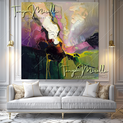 Abstract Contemporary Oil Painting, Large Wall Decor #215