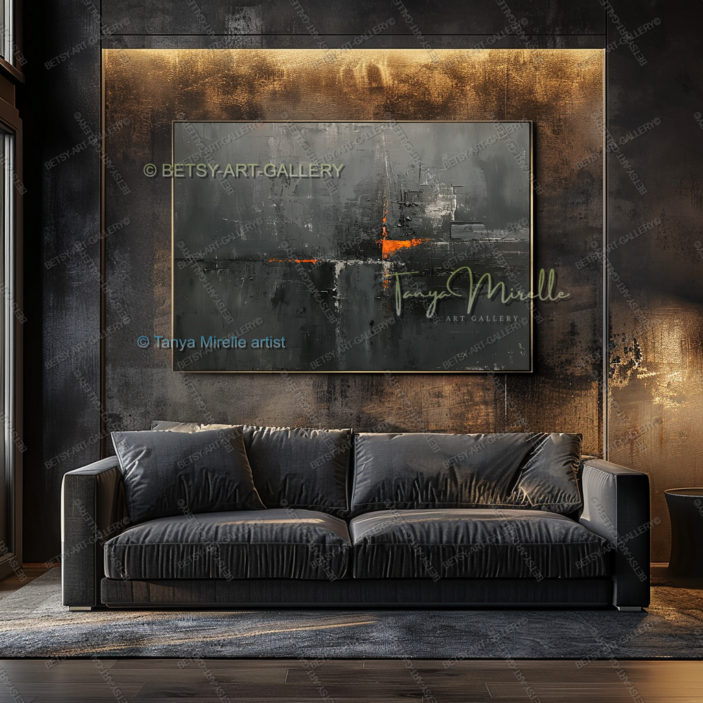 Copper Frequency - Gallery Canvas Statement Piece