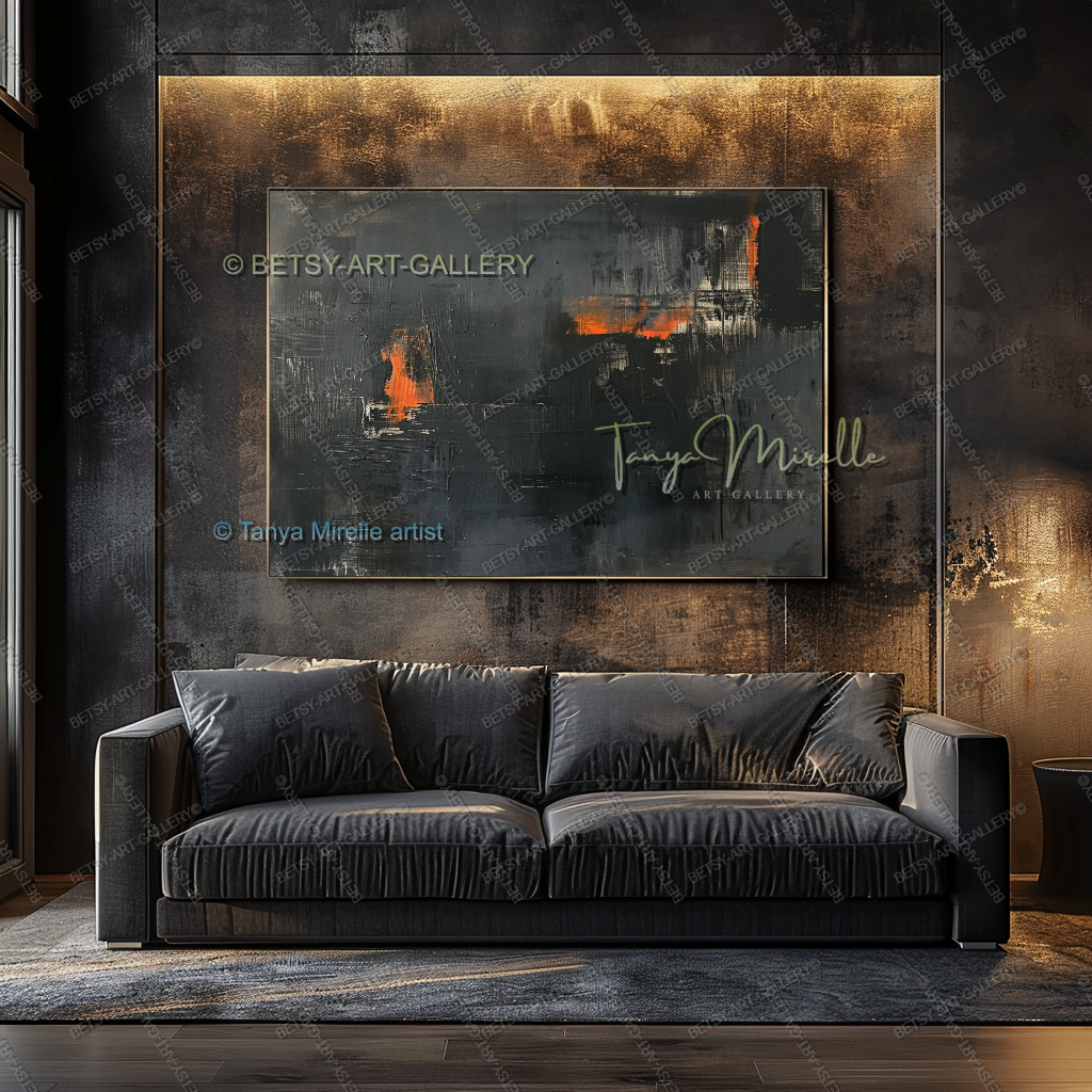 Copper Frequency - Gallery Canvas Statement Piece