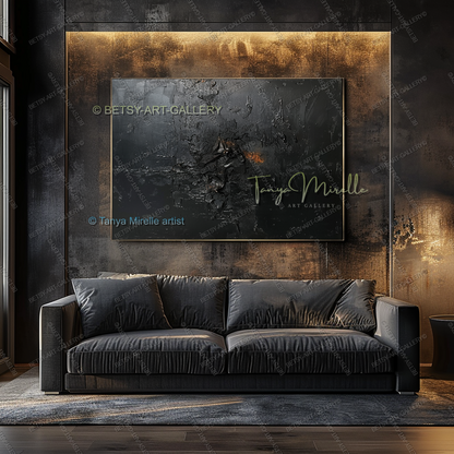 Industrial Flow - Masculine luxury Lofts Abstract Artwork