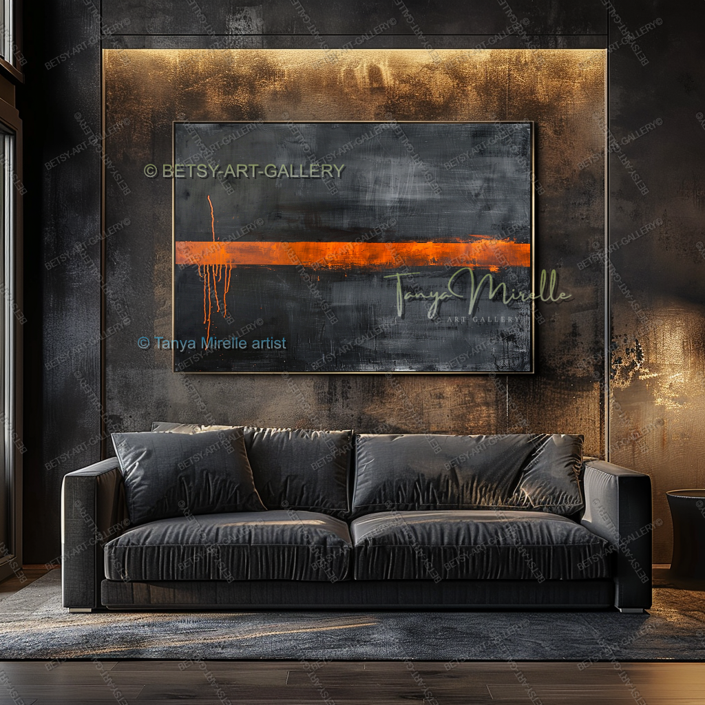 Pulse Line - Masculine luxury Lofts Abstract Artwork