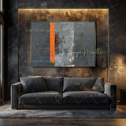 Pulse Line - Masculine luxury Lofts Abstract Artwork