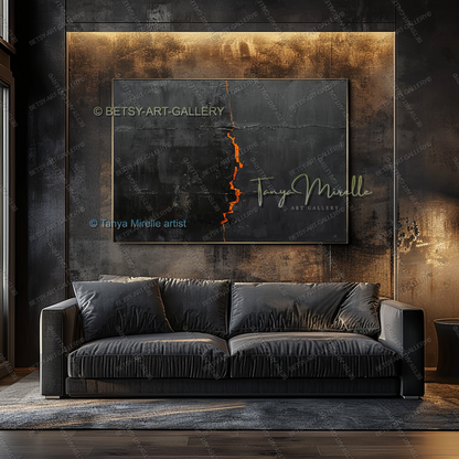 Inner Fracture - Luxury Interior Artwork Abstract Canvas Wall Decor