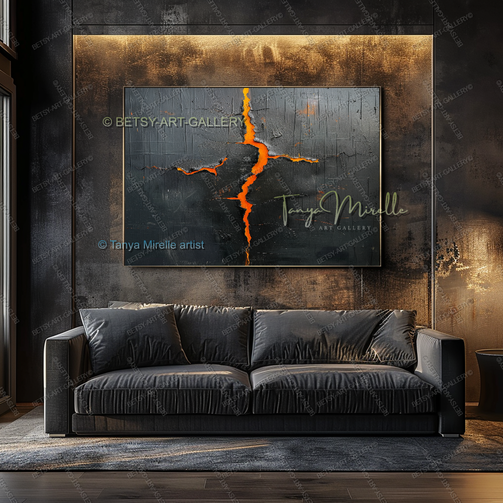 Inner Fracture - Luxury Interior Artwork Abstract Canvas Wall Decor