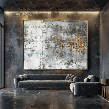 Urban Current - Architectural Abstract Painting for Home or Office