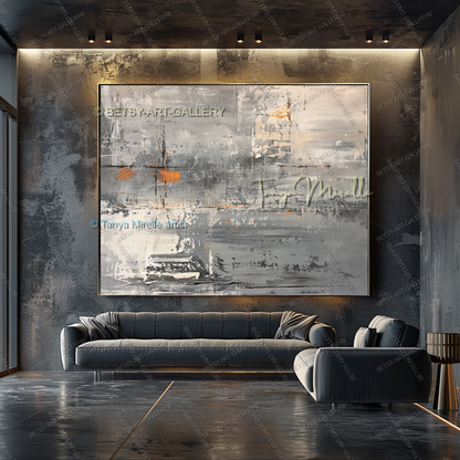 Engineered Silence – Industrial Abstract Canvas Wall Decor
