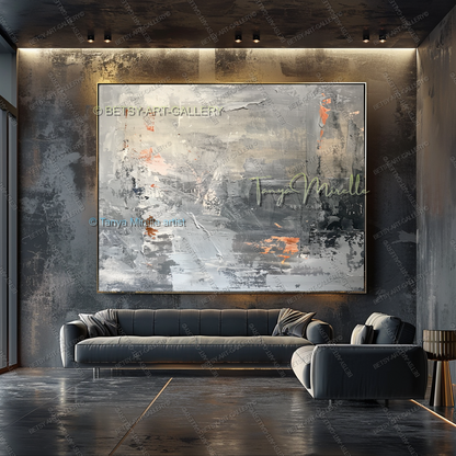 Engineered Silence – Industrial Abstract Canvas Wall Decor