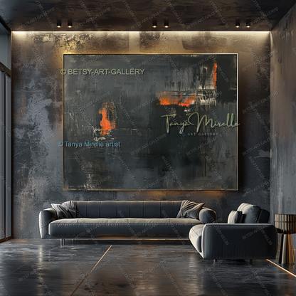 Copper Frequency - Gallery Canvas Statement Piece