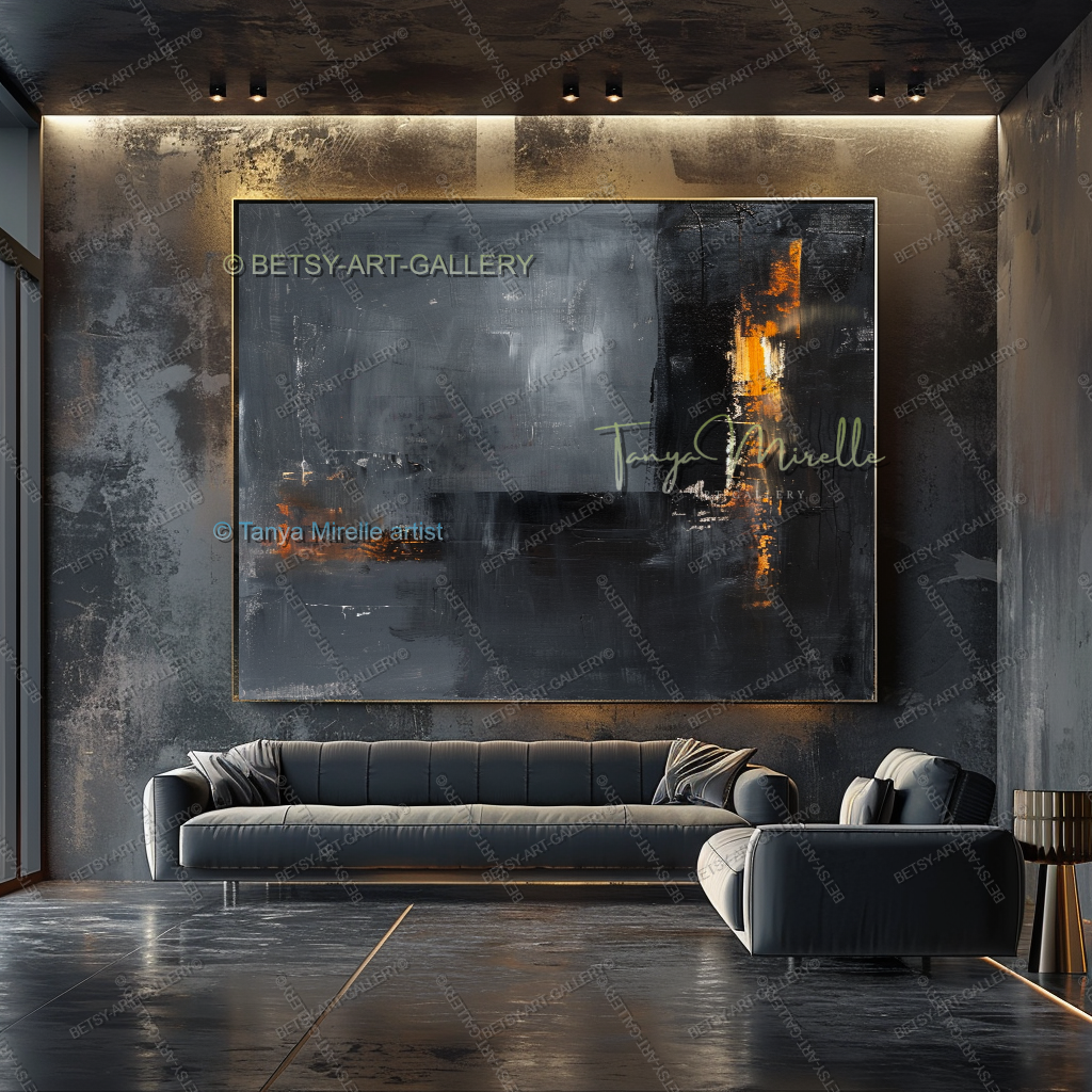 Copper Frequency - Gallery Canvas Statement Piece