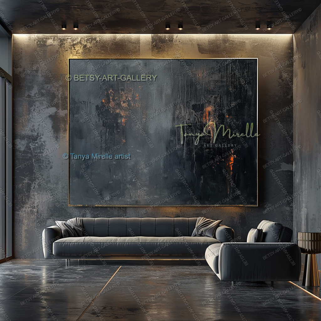 Copper Frequency - Gallery Canvas Statement Piece