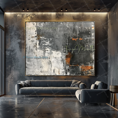 Structural Rhythm - Industrial Sophistication Abstract Wall Art