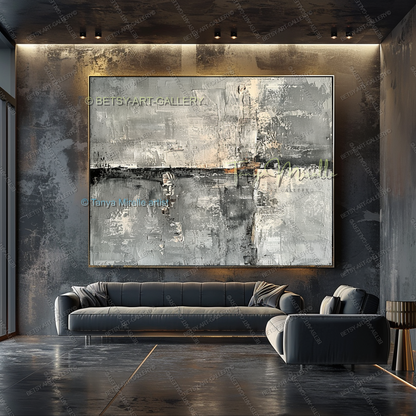 Structural Rhythm - Industrial Sophistication Abstract Wall Art
