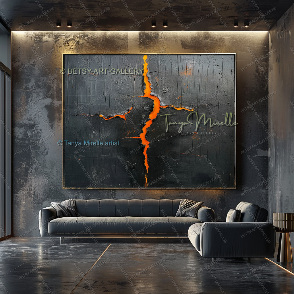 Inner Fracture - Luxury Interior Artwork Abstract Canvas Wall Decor