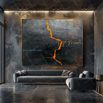 Inner Fracture - Luxury Interior Artwork Abstract Canvas Wall Decor