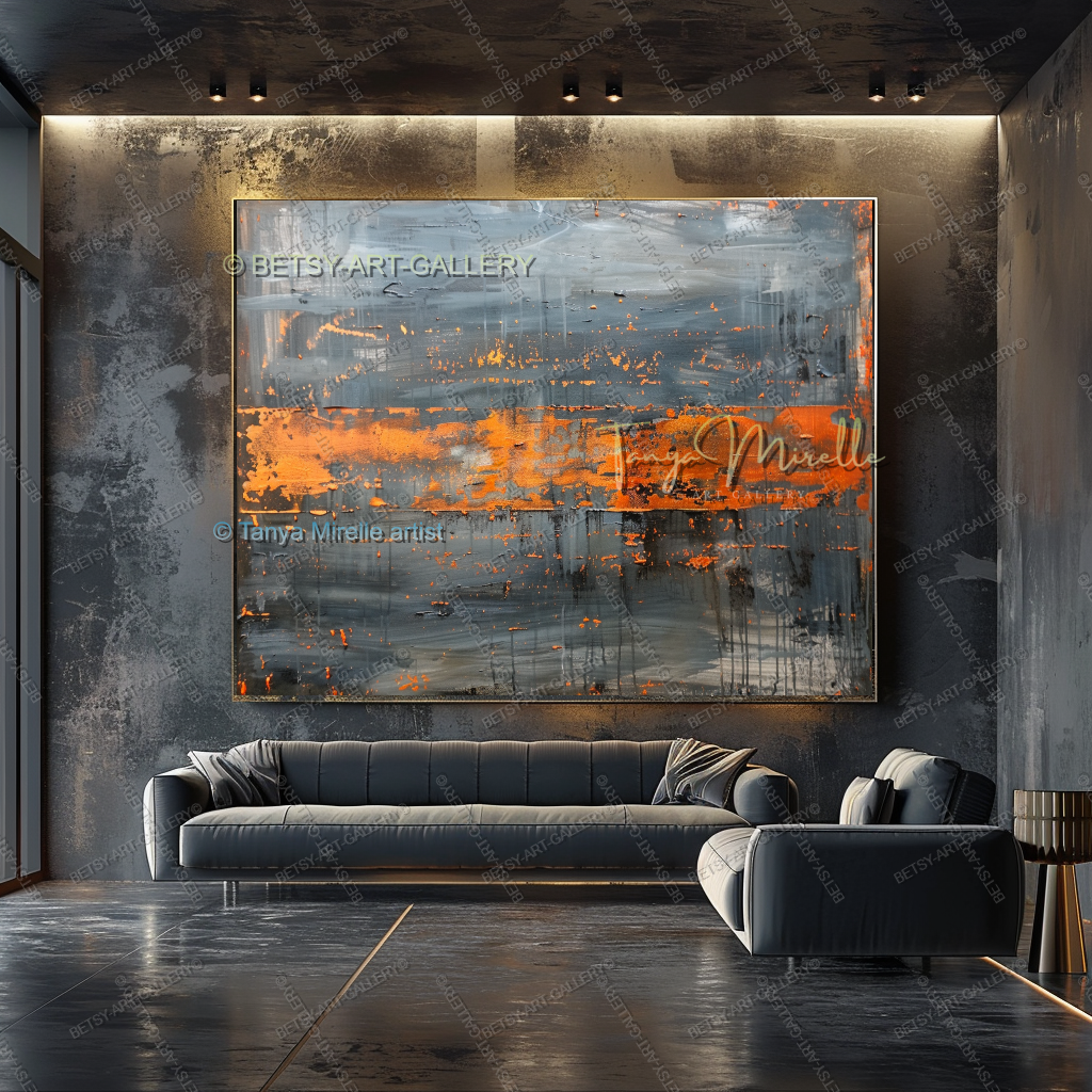 Tectonic Shift - Luxury Interior Artwork for Executive Offices