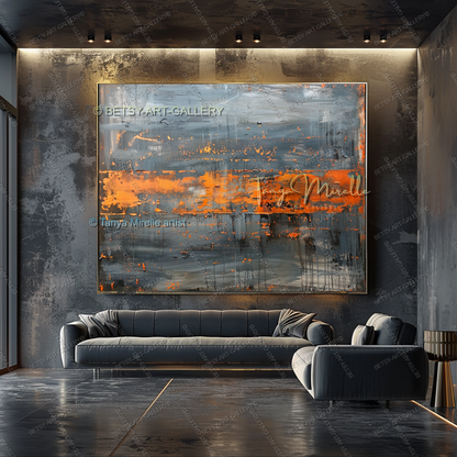 Tectonic Shift - Luxury Interior Artwork for Executive Offices