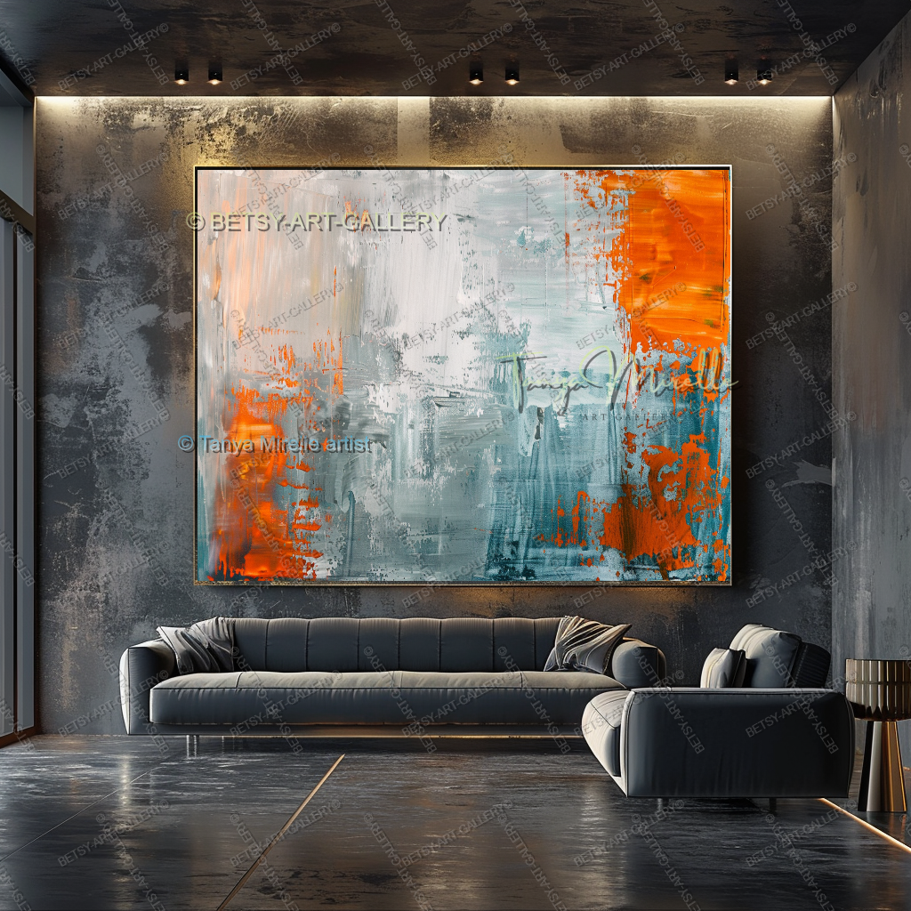 Tectonic Shift - Luxury Interior Artwork for Executive Offices