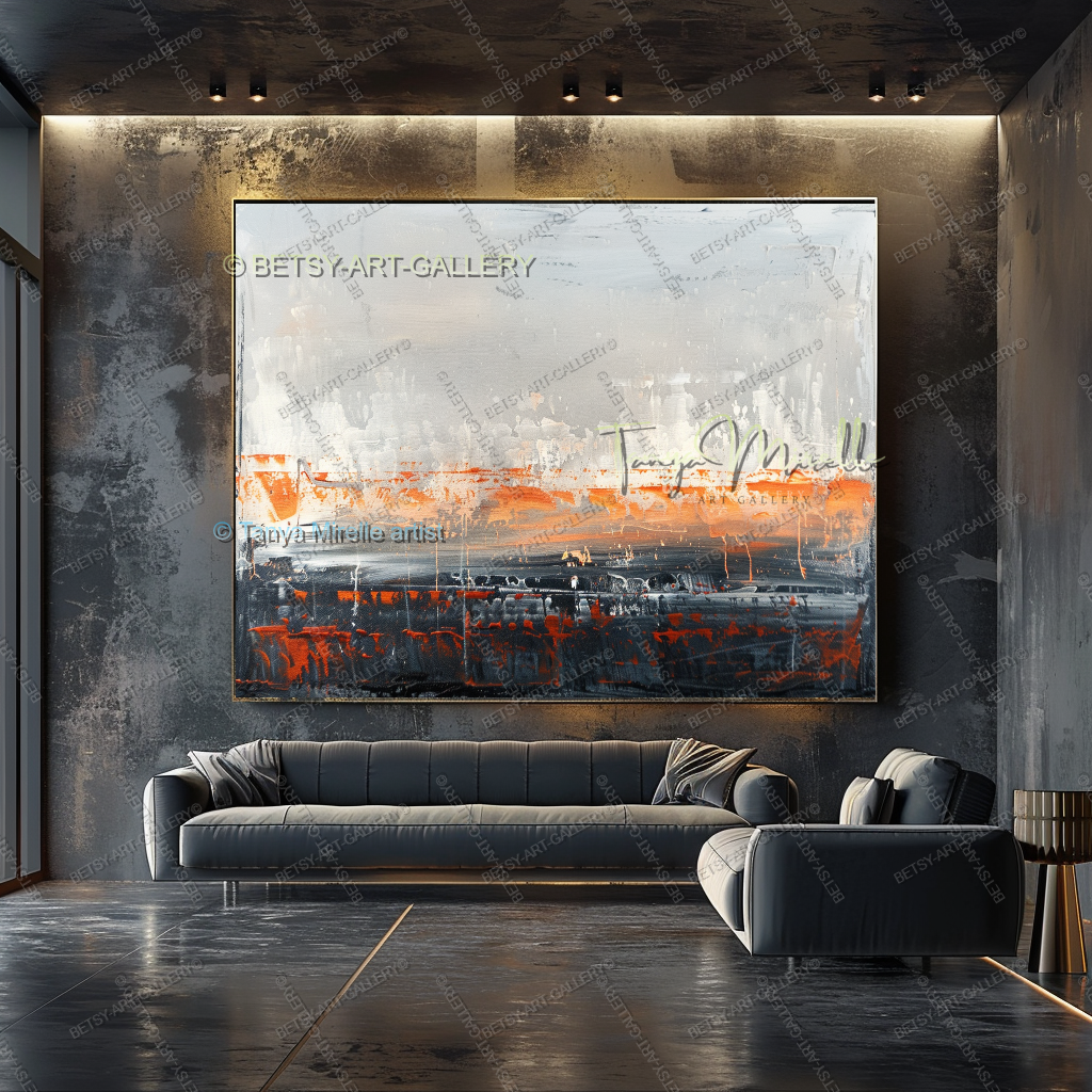 Structural Break - Luxury Interior Artwork for Modern Living Rooms