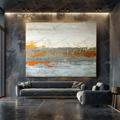 Structural Break - Luxury Interior Artwork for Modern Living Rooms