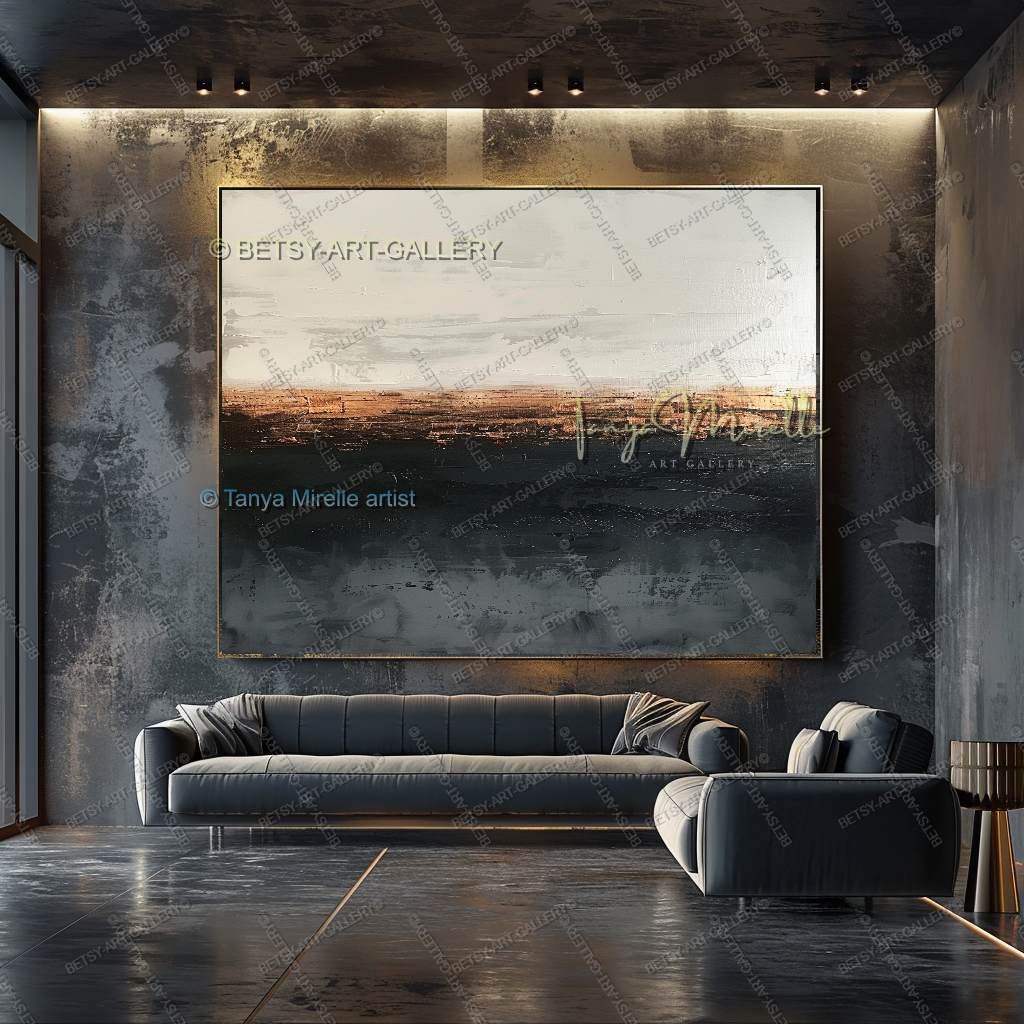Structural Break - Luxury Interior Artwork for Modern Living Rooms