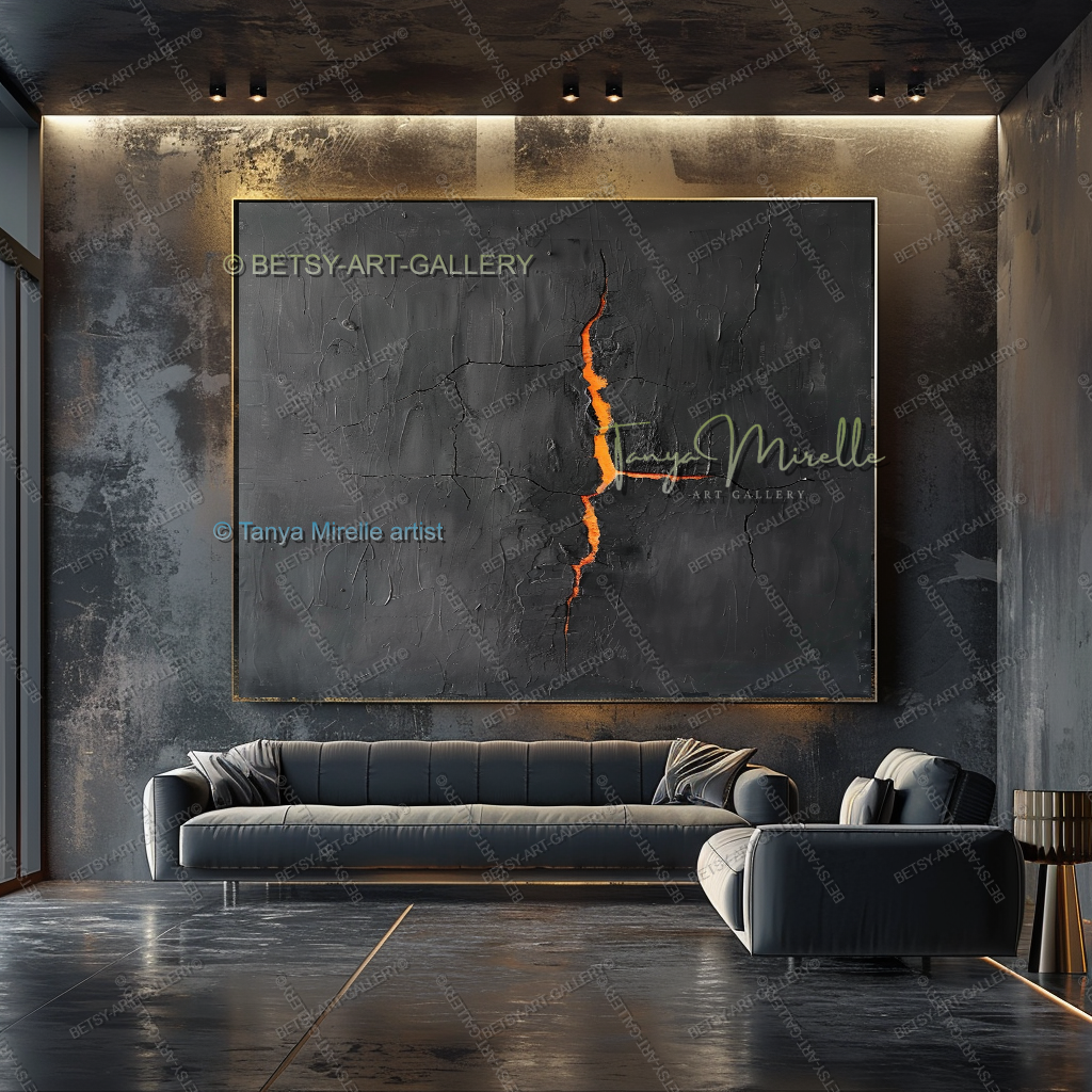 Inner Fracture - Luxury Interior Artwork Abstract Canvas Wall Decor