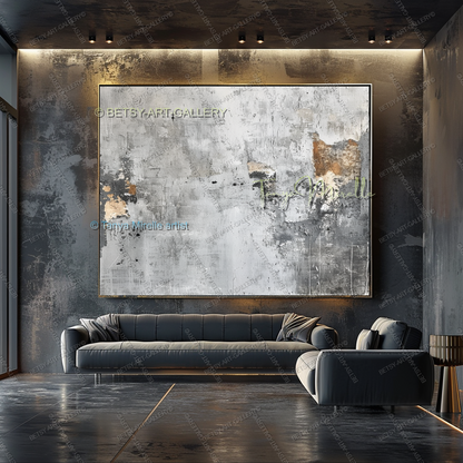 Urban Current - Architectural Abstract Painting for Home or Office