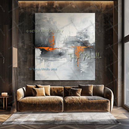 Engineered Silence – Industrial Abstract Canvas Wall Decor
