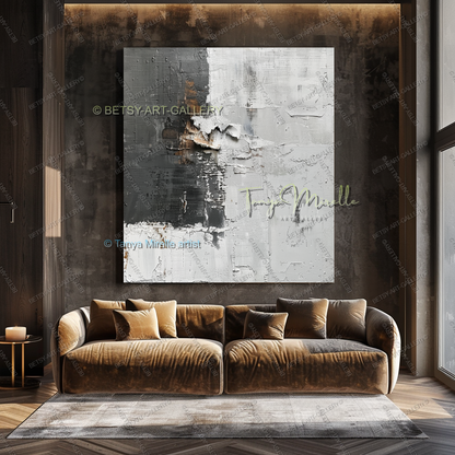 Structural Rhythm - Industrial Sophistication Abstract Wall Art